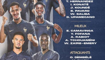 法国队公布新一期大名单：姆巴佩领衔
